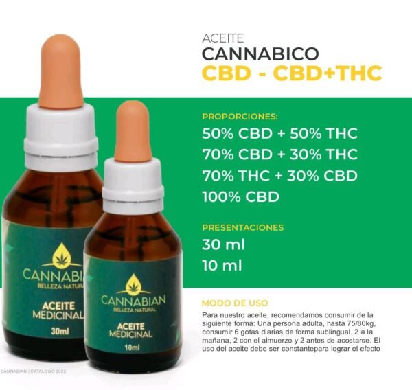 Aceite Cannabico Medicinal 70% thc 30%cbd 30ml
